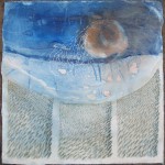 'Neap Tide 11' 2011 Raw pigments in watercolour on gesso 40x40cm